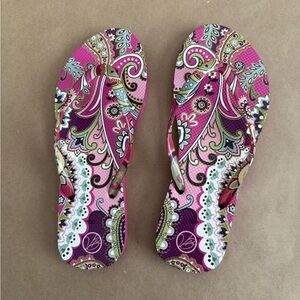Vera Bradley Flip Flops Casual Summer Sandals